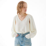 リネンボレロニットカーディガン IVORY