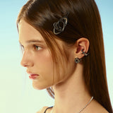 NO.492 [BLACK] NUT EARRING