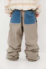 OPEN 4 POCKET WIDE TRACK PANTS ASH KHAKI / CORDUROY SKY