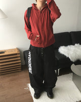 ロービング スラブ クロップド フーデッド ジップアップ