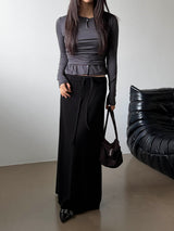 Soft golgi long skirt(3color)