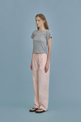ラベルベーシックTシャツ_gray