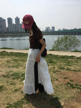 Side slit long skirt (1color)