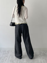 Judy See-through Round Neck Cardigan