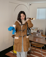 Camel Boa Hood Duffle Mustang Coat