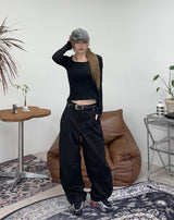 Heaven Wide Carpenter Cotton Pants