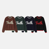 Faith Brushed Oversized Patch Knit