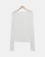 Dandi Tencel Button Long-Sleeve T-Shirt