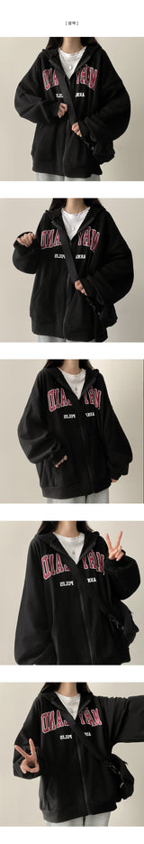 Mern Boxy Fit Hooded Zip-Up
