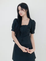 Moa skirt pants (Black)