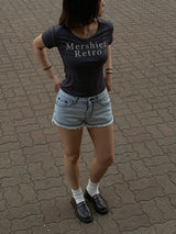 シュークリームUネックTシャツ