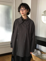 Belted trench half coat (2color)