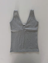 Raymon Basic V-Neck Wrap Sleeveless Top 4 Colors