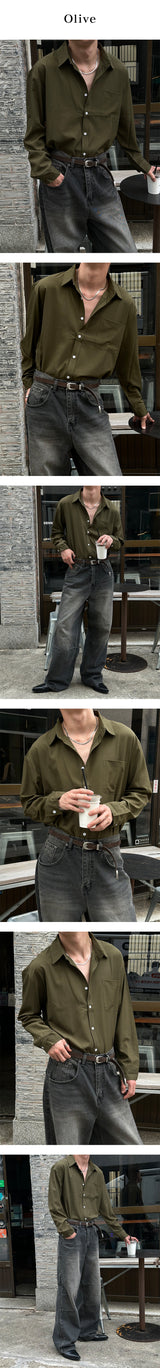 【BASIC ITEM】シワフリーベーシックシャツ（14色）
