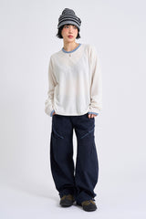 ヘールフィンガーホール長袖Tシャツ