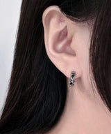 Black Star One Touch Earring Piercing 2PCS