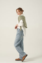 デストロイドセミワイドフィットデニムパンツ code 6836