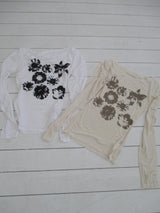 flower printing t
