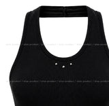 Betty Studded Crop Halter Sleeveless