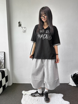 ニンハイピンタックパラシュートバミューダパンツ3カラー