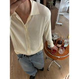 [Unisex] リップカラニットカーディガン(3color)