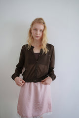  Airy summer cardigan_brown