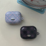 [MADE] classic check airpods case (blue)