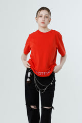 マルチプリンティングTシャツ_RED