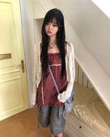 ラクリミ ネット ボレロ カーディガン