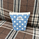 classic pouch_dot denim light