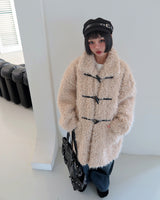 Half fur coat of soft tteokbokki