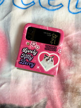 [Lovely Kitty Berry] Z-FLIP Hard case
