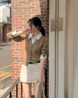 Jins Shirt Layered Knitwear