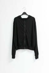 mild ルーズ フード付きジップアップ(4colors)