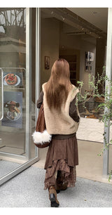 Plum Suede Mustang Vest