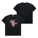 [24SS] MY NAME IS FUZZY RABBIT SHORT SLEEVE T-SHIRT BLACK