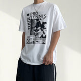 Nice printed boxy fit short sleeve T-shirt (3 colors)