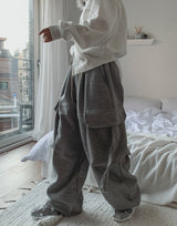 Went Brushed Strap Cargo Training Pants