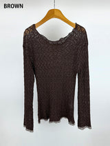 LACE KNIT LONG SLEEVE (2C)