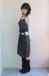 More cross checkered skirt