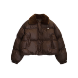 PLUSH FUR COLLAR JUMPER
