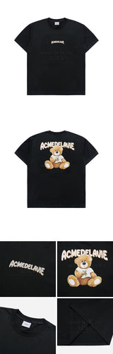 [24SS] RABBIT T-SHIRT BEAR SHORT SLEEVE T-SHIRT BLACK