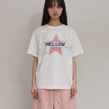 MELLOW スターチェックハーフTシャツ