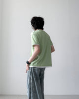 [1+1] パステルレイヤードショートスリーブTシャツ