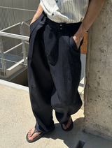 [S/S] Multi stripe half shirts(2color)
