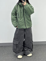 peach graphic cargo pants