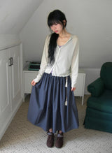 Izumo Diagonal Unbalance Summer Cardigan