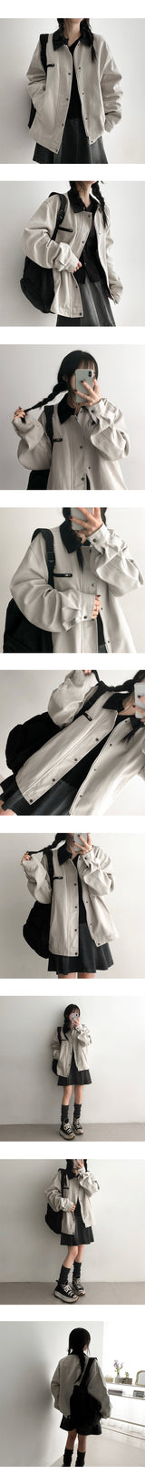 Shade Punching Pattern Snap Eyelet Cardigan