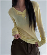 Attid layerd henry long sleeve