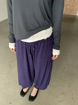 シャーリング ルーズパンツ
